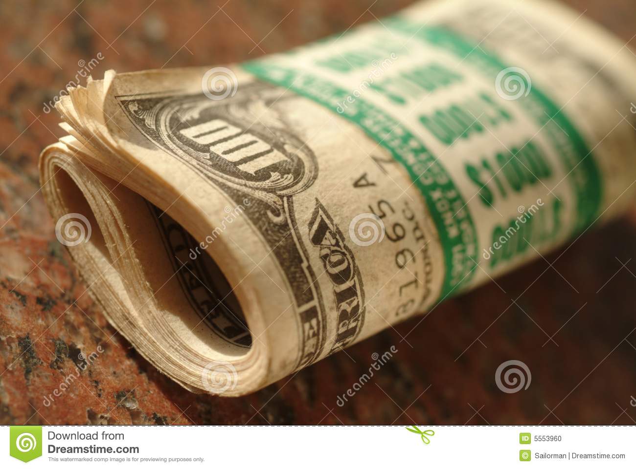 One Hundred Dollar Bills Totalling  10 Stock Photo   Image  5553960