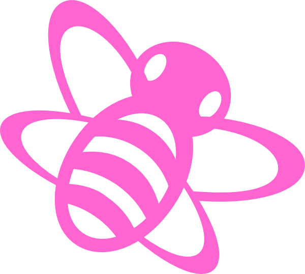 Pink Bee Clip Art At Clker Com   Vector Clip Art Online Royalty Free
