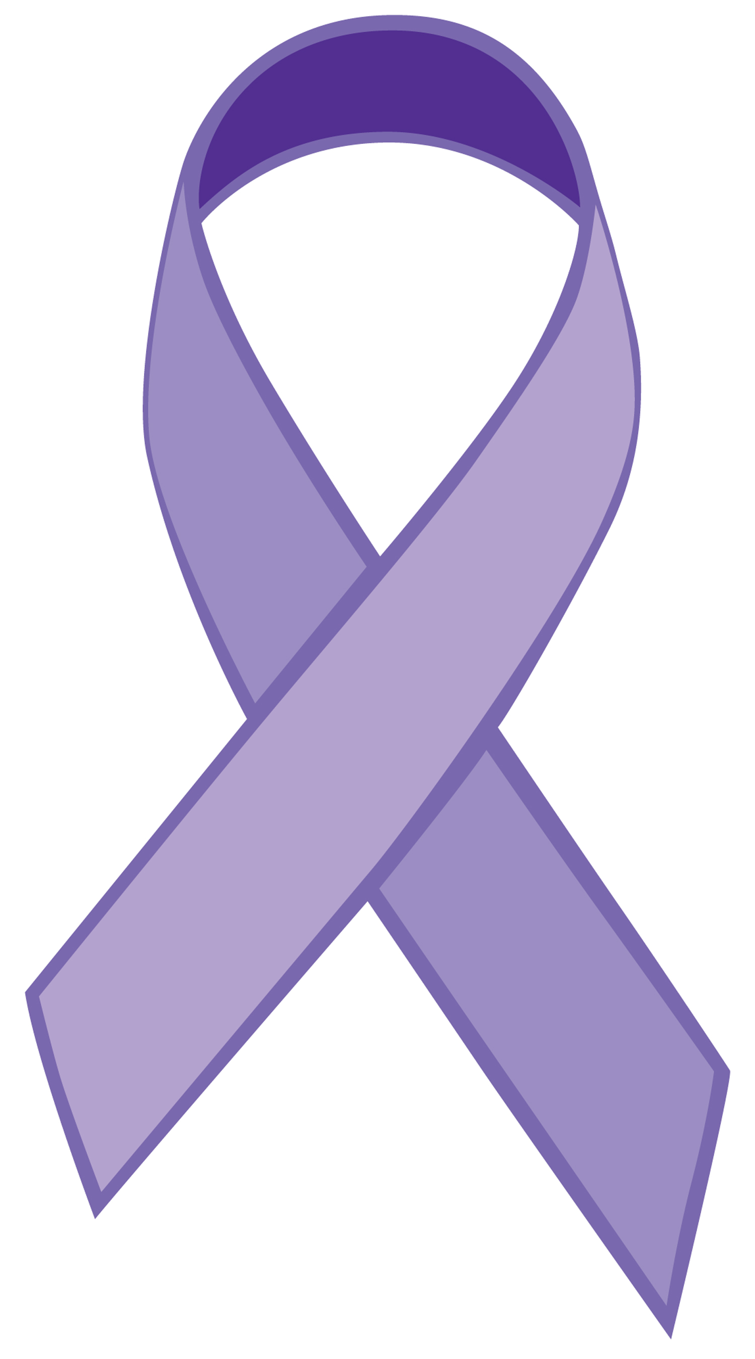 Purple Cancer Ribbon   Clipart Best