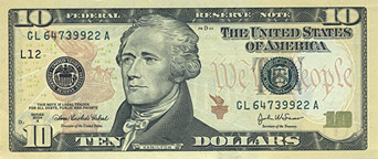 Ten Dollar Bill Clipart Yes Only  10