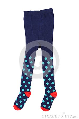 Tights Clipart Child S Striped Tights Isolated White Background