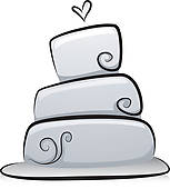 Black And White Wedding Cake Clip Art Wedding Cake Clipart Black And