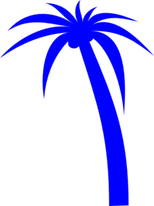 Blue Palm Tree Clip Art   Nature   Download Vector Clip Art Online