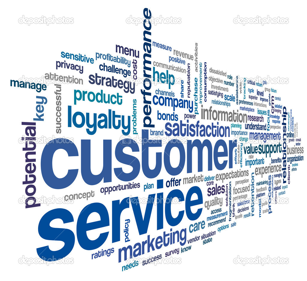 Customer Service Concept In Word Cloud   Stock Photo   Olechowski