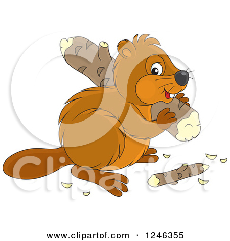 Cute Beaver Clip Art