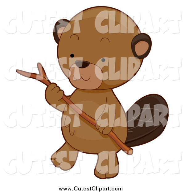 Cute Beaver Clip Art