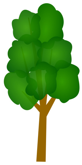 Free Tall Green Tree Clip Art