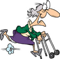 Funny Old Lady Clip Art