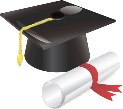 Graduation Cap And Diploma With Red Ribbon   Free Clip Arts Online
