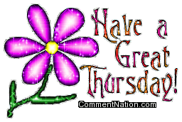 Great Thursday Pink Glitter Flower Weekdays Thursday Image Comment    