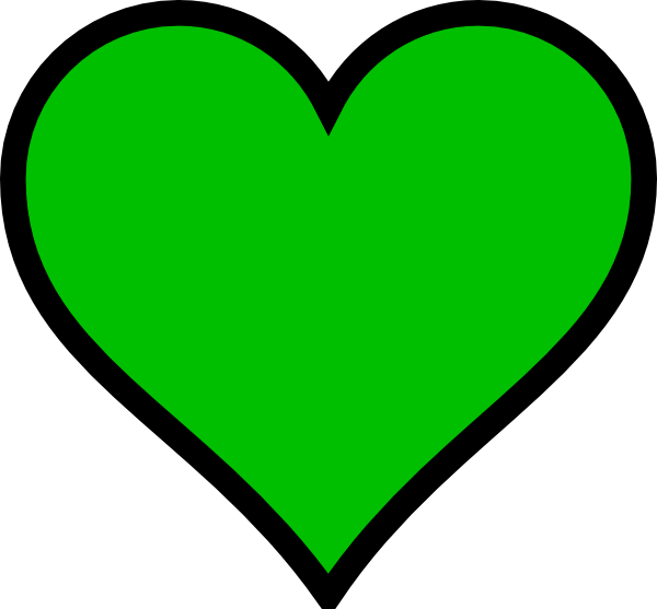 Green Heart Clip Art At Clker Com   Vector Clip Art Online Royalty    