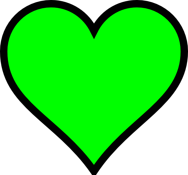 Green Heart Clip Art At Clker Com   Vector Clip Art Online Royalty