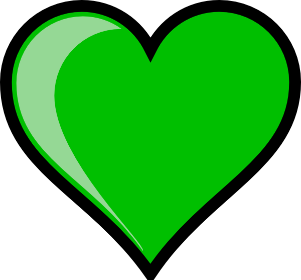 Green Heart Clip Art   Vector Clip Art Online Royalty Free   Public