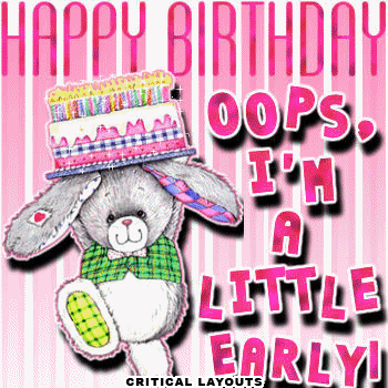 Happy Early Birthday Clip Art