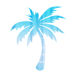 Large Single Palm Tree Icon  050720   Icons Etc