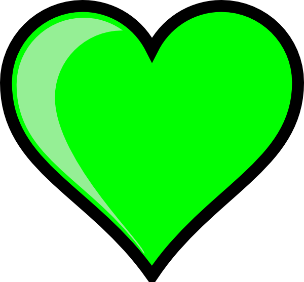 Neon Green Bubble Heart Clip Art At Clker Com   Vector Clip Art Online    