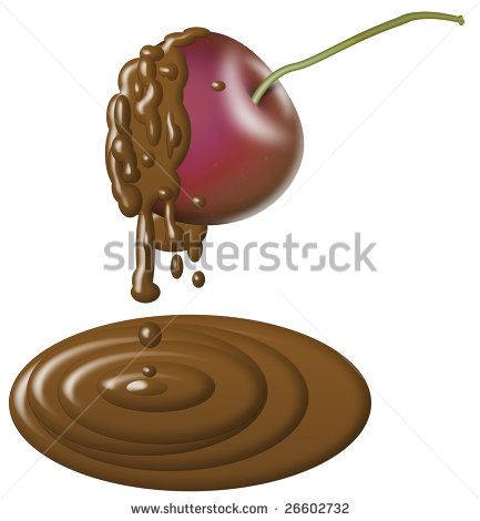 Photo Illustration Of A Rich Cherry Dipped In Chocolate 26602732