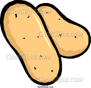 Potatoes Vector Clip Art