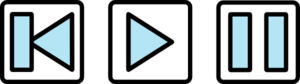 Rewind Play Pause Audio Buttons Clip Art At Clker Com   Vector Clip