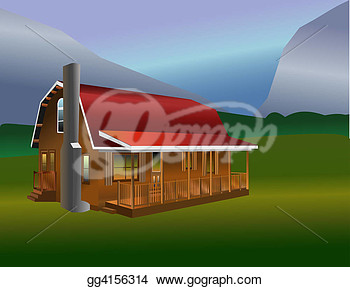 Rustic Cabin Clip Art