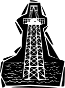 Vector Art Clip Art Drilling Equipmemt Ocean Oil Petroleum Rig    