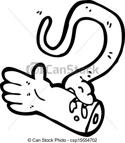 Vector Clipart Of Cartoon Snake Bite Csp15554702   Search Clip Art