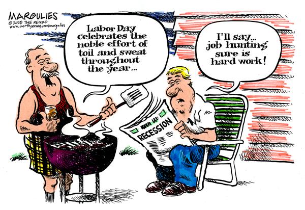 2013 Labor Day Weekend Cartoon  A Sad Commentary About American Labor