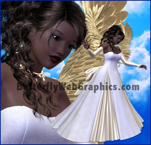 Back   Gallery For   African American Angel Clip Art