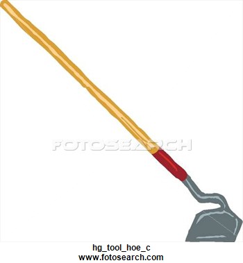Clipart Of Tool   Hoe Hg Tool Hoe C   Search Clip Art Illustration