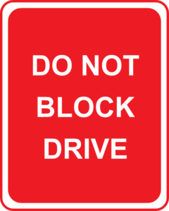 Do Not Block Drive Clip Art At Clker Com   Vector Clip Art Online