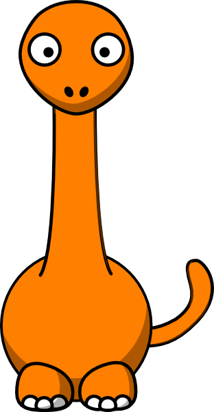 Orange Dinosaur Clip Art At Clker Com   Vector Clip Art Online