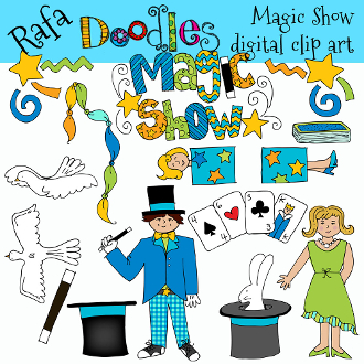Our Products    Magic Show Digital Clip Art