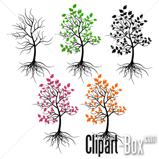 Related Trees Seasons Cliparts