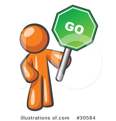 Royalty Free  Rf  Go Sign Clipart Illustration By Leo Blanchette