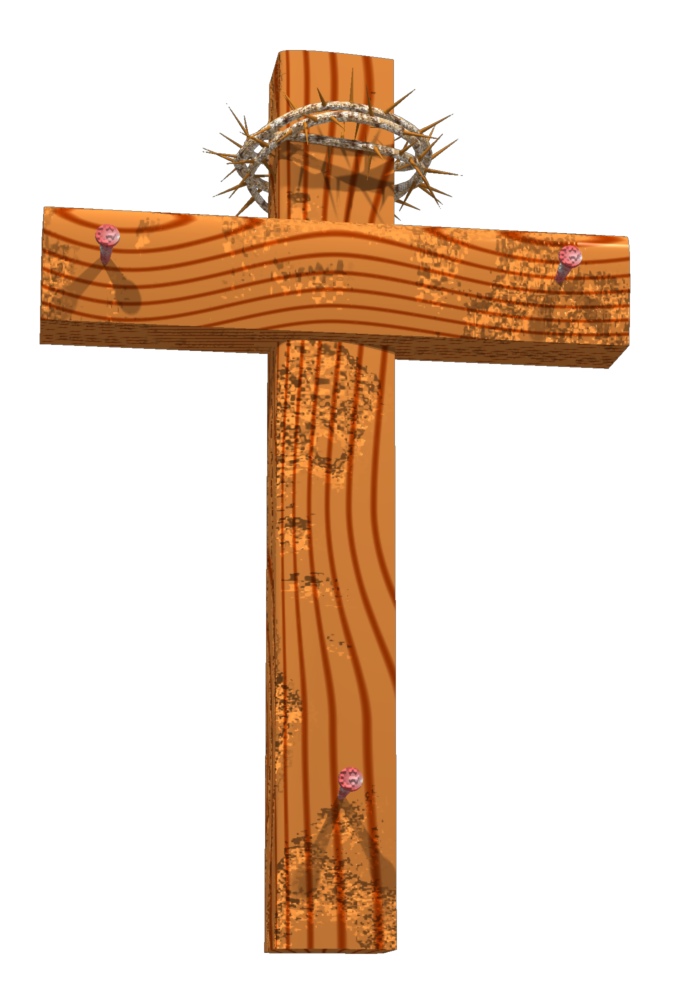 Rugged Wood Cross 19 Trendy Bible Educational Clip Art