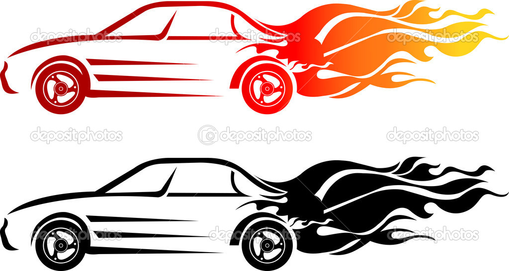 Speed Car   Stock Vector   Magagraphics  9744329