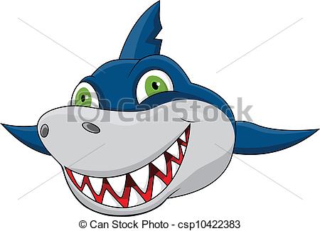 Vector Of Shark Face Csp10422383   Search Clip Art Illustration