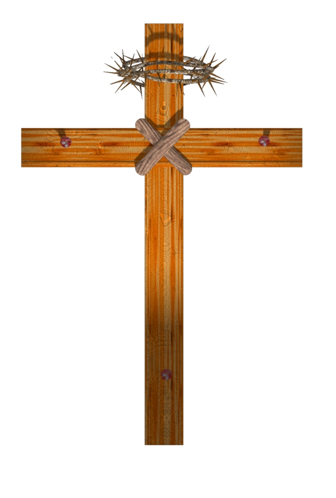 Wood Cross With Thorns 16 Trendy Bible Educational Clip Art