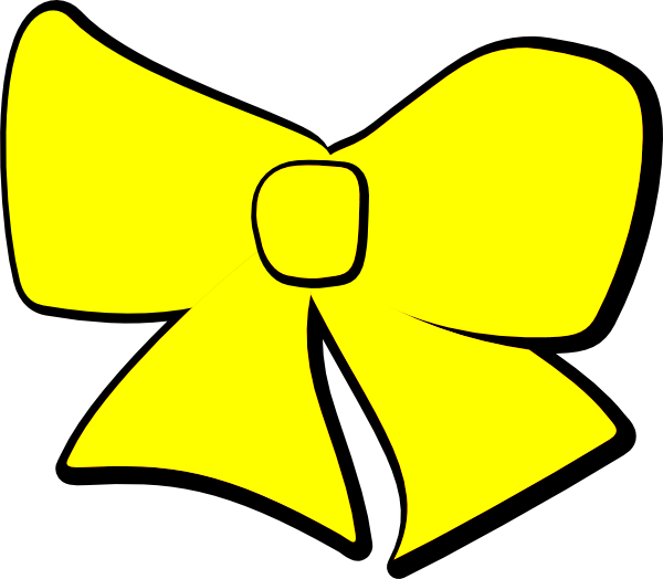 Yellow Bow Clip Art At Clker Com   Vector Clip Art Online Royalty