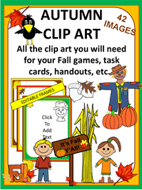 Autumn Clip Art  42 Images For Fall Themed Games Task Cards