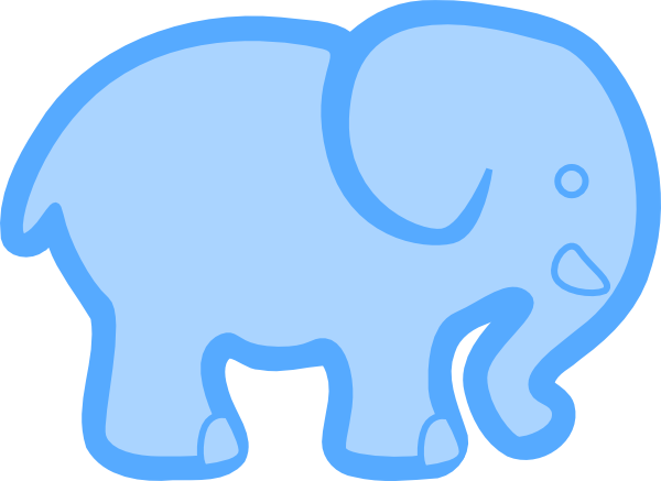 Baby Elephant Stencil Baby Blue Elephant Clip Art