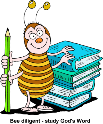 Bee Holding Pencil With Two Hand  Two Other Hands Are Resting On A