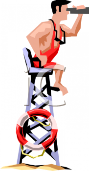 Cartoon Lifeguard In His Tall   Clipart Panda   Free Clipart Images