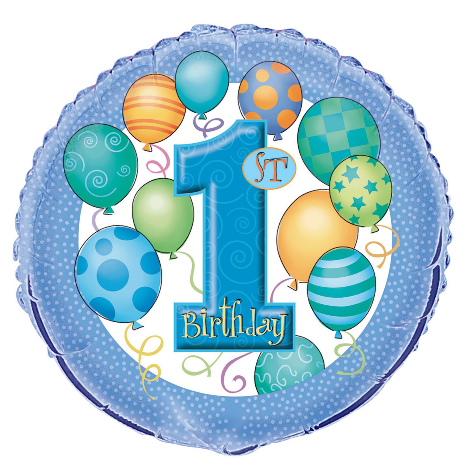 Cheap 1st Birthday Blue 18  Foil Balloon At Go4costumes Com
