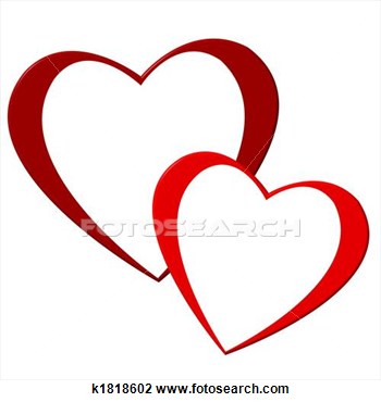 Clip Art Two Hearts   Clipart Panda   Free Clipart Images