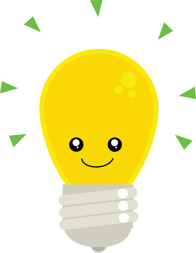 Cute Happy Light Bulb Clipart   Cliparthut   Free Clipart