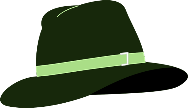 Fedora Hat   Vector Clip Art