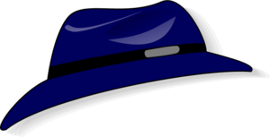 Fedora Hat Vector Clip Art