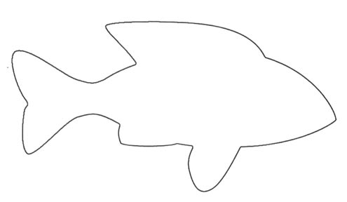 Fish Outline For Children   Cliparts Co
