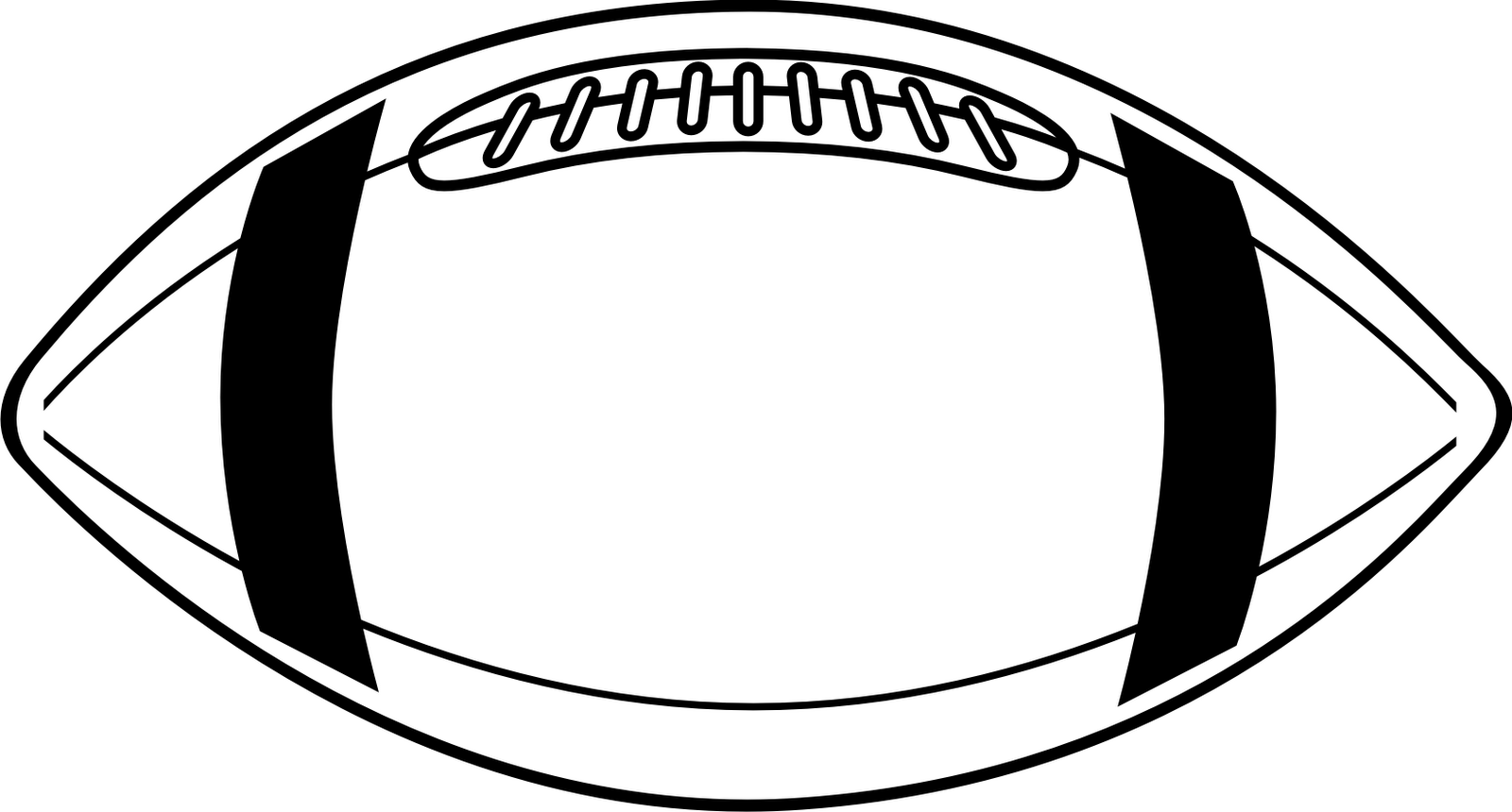 Football Clipart Black And White Football Clip Art Black And White    